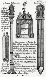 Reklama Barometrów wykonana przez Johna Patricka, c.1705-1715